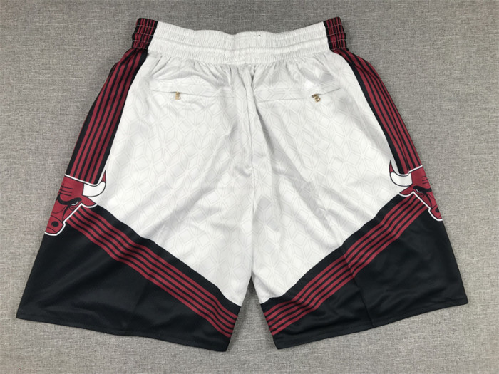 with Pocket 2023 Chicago Bulls NBA Shorts City Edition White Basketball Shorts