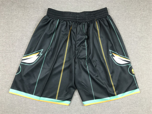 2023 Charlotte Hornets NBA Shorts City Edition Black Basketball Shorts