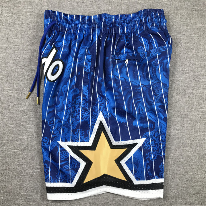 with Pocket Orlando Magic NBA Shorts Tiger Edition Basketball Shorts