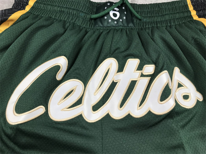 with Pocket 2023 Boston Celtics NBA Shorts City Edition Green Basketball Shorts