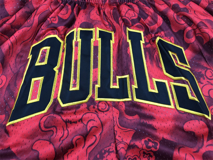 with Pocket Chicago Bulls NBA Shorts Tiger Edition Basketball Shorts