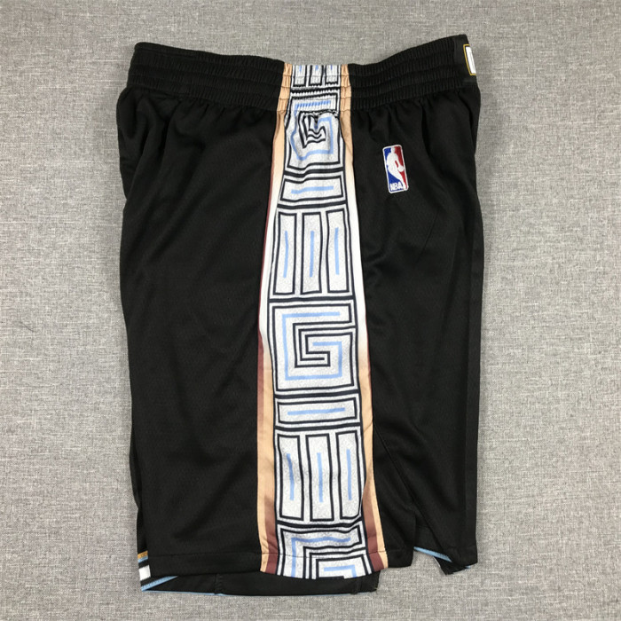 2023 Memphis Grizzlies NBA Shorts City Edition Black Basketball Shorts