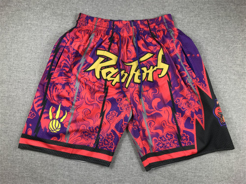 with Pocket Toronto Raptors NBA Shorts Tiger Edition Basketball Shorts