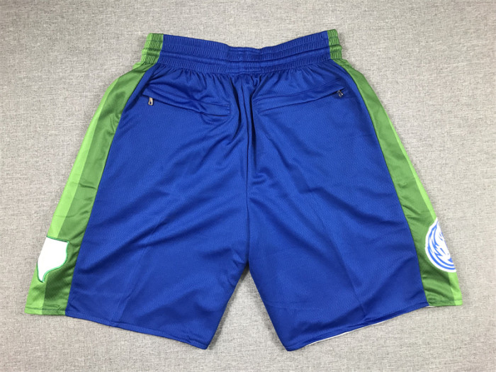 with Pocket 2023 Dallas Mavericks NBA Shorts City Edition Blue Basketball Shorts