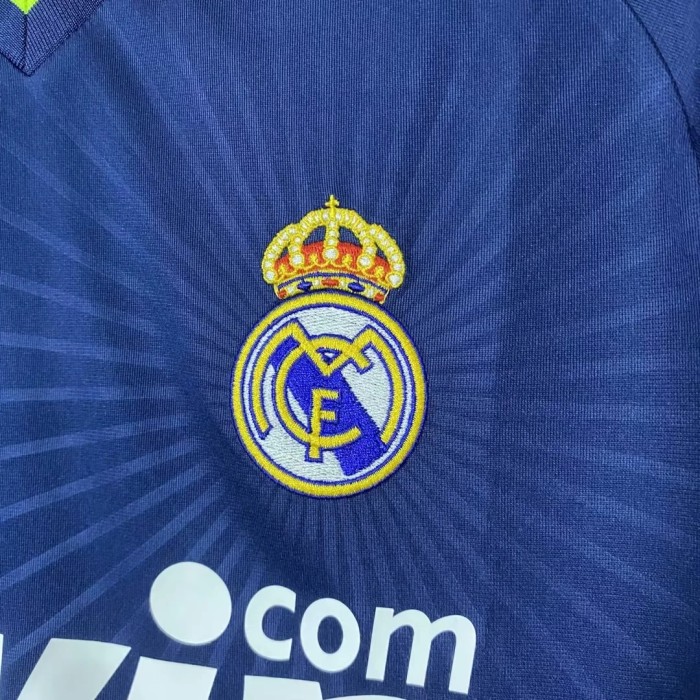 Retro Jersey 2010-2011 Real Madrid Away Blue Vintage Soccer Jersey Football Shirt