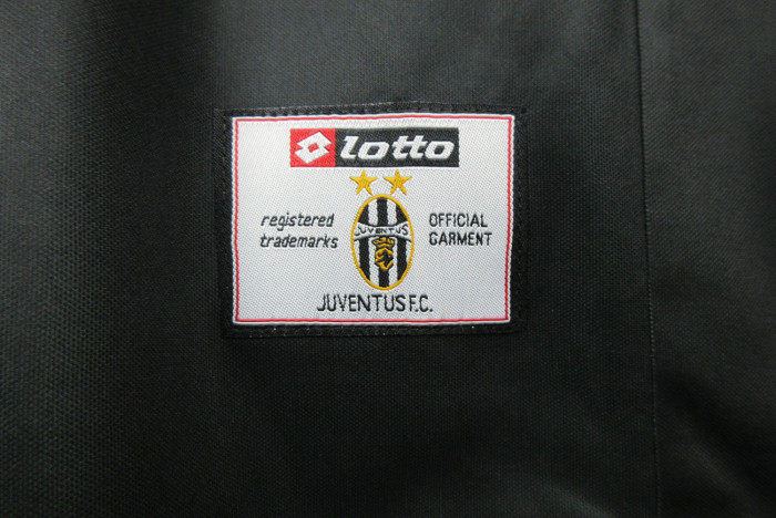 Retro Jersey 2001-2002 Juventus Away Black Vintage Soccer Jersey Football Shirt