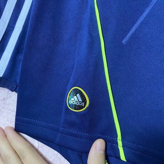 Retro Jersey 2010-2011 Real Madrid Away Blue Vintage Soccer Jersey Football Shirt