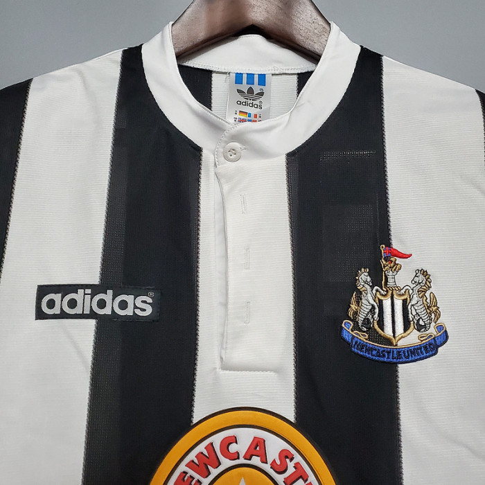 Retro Jersey 1995-1997 Newcastle United 9 SHEARER Home Soccer Jersey Vintage Football Shirt