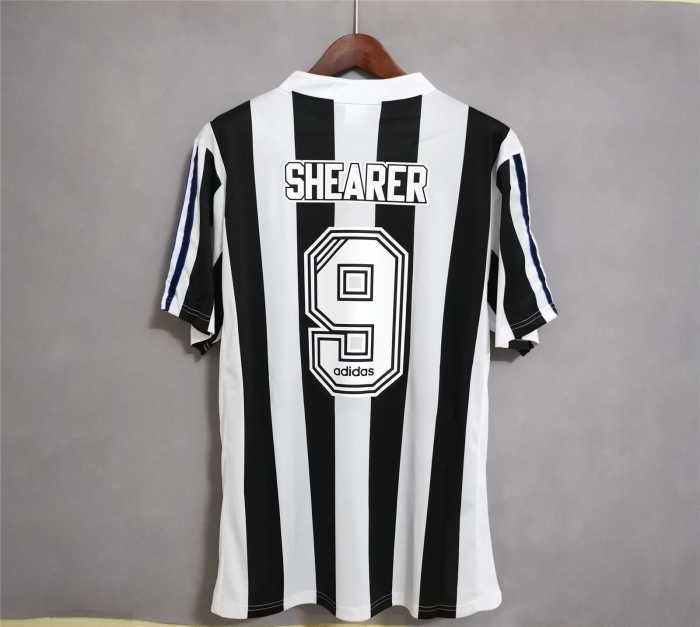 Retro Jersey 1995-1997 Newcastle United 9 SHEARER Home Soccer Jersey Vintage Football Shirt