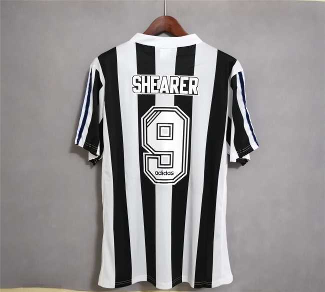 Retro Jersey 1995-1997 Newcastle United 9 SHEARER Home Soccer Jersey Vintage Football Shirt