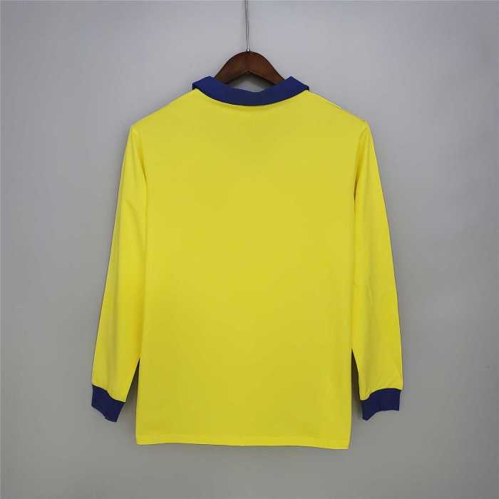 Long Sleeve Retro Jersey 1979 Arsenal Fa cup final Yellow Soccer Jersey Vintage Football Shirt