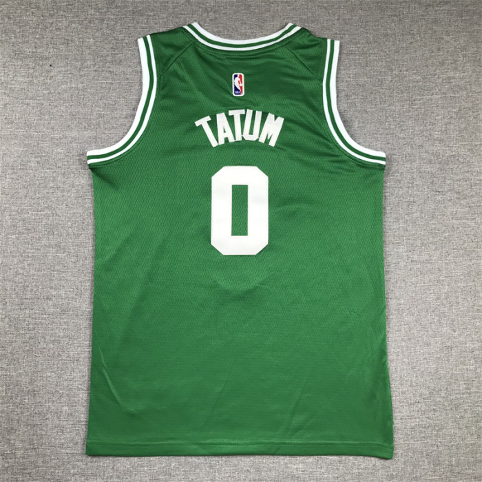 Youth Kids Basketball Shirt Boston Celtics 0 TATUM Green NBA Jersey