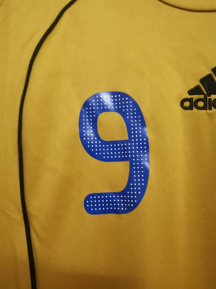 Retro Jersey 2008 Spain TORRES 9 Away Golden Soccer Jersey Camiseta de España Football Shirt