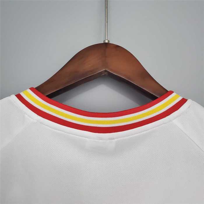 Retro Jersey 1996 Spain Away White Soccer Jersey Vintage Camiseta de España Football Shirt