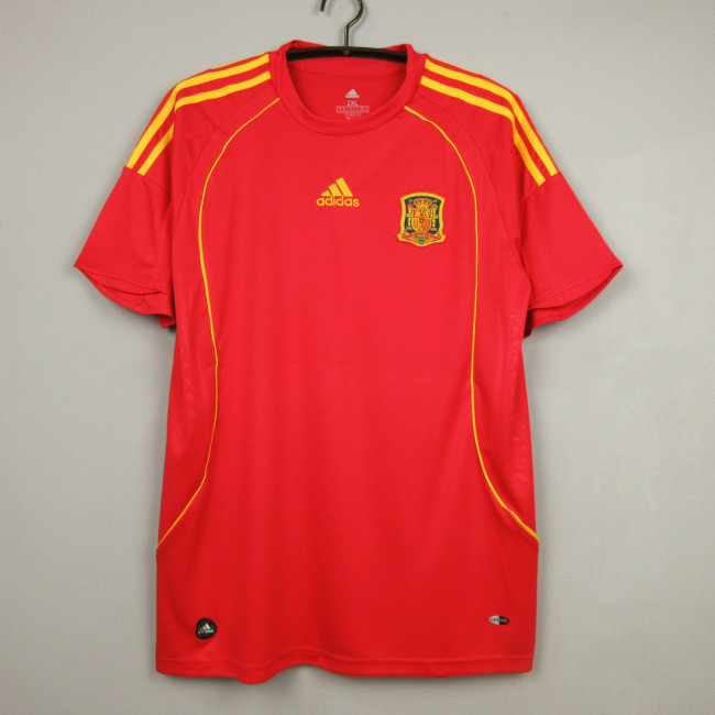 Retro Jersey 2008 Spain Home Soccer Jersey Camiseta de España Football Shirt