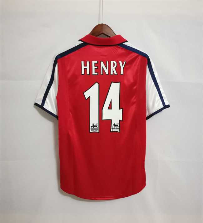 Retro Jersey Arsenal 2000-2002 Home Soccer Jersey Vintage Football Shirt