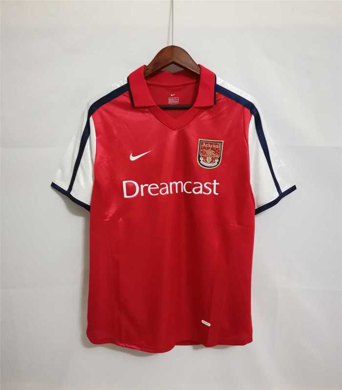Retro Jersey Arsenal 2000-2002 Home Soccer Jersey Vintage Football Shirt