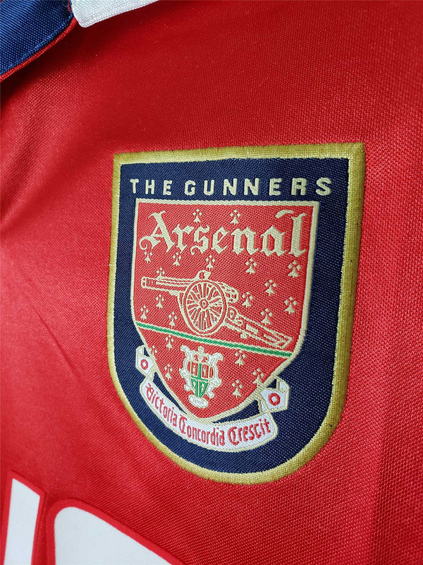 Long Sleeve Retro Jersey 1998-1999 Arsenal Home Soccer Jersey LS Vintage Football Shirt