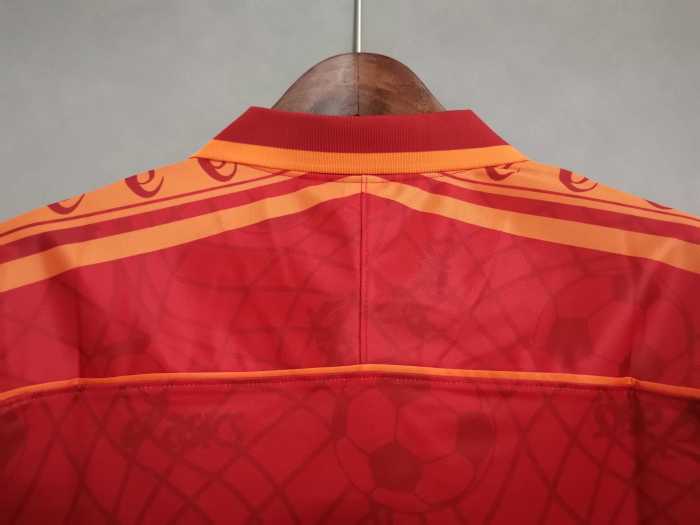 Retro Jersey 1995-1996 As Roma Home Soccer Jersey Vintage Football Shirt
