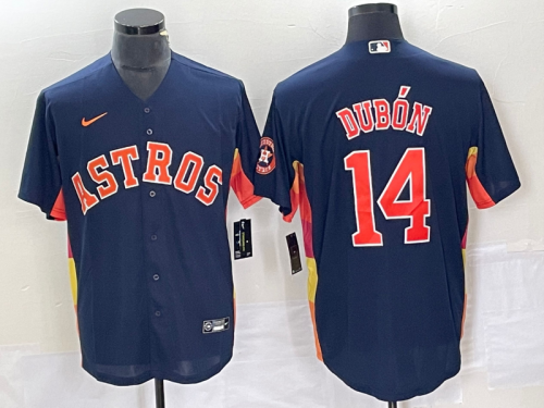 Houston Astros 2023 DUBAN 14 Borland Cool Base Jersey
