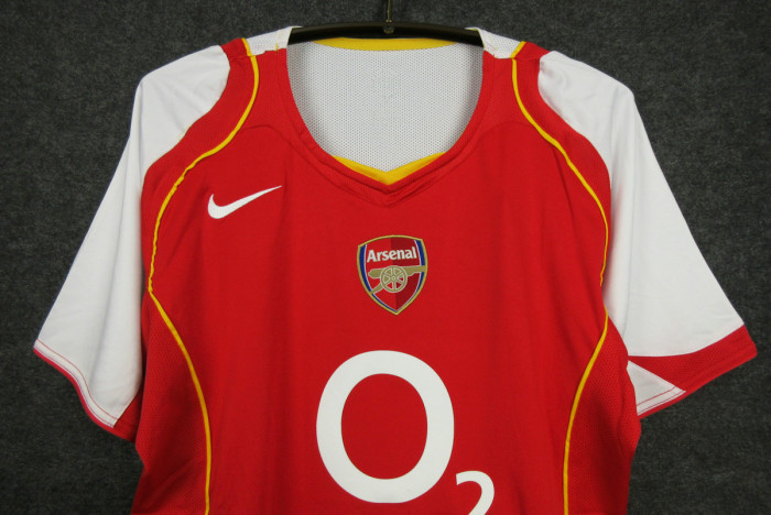 Retro Jersey 2004-2005 Arsenal HENRY 14 Home Soccer Jersey Vintage Football Shirt