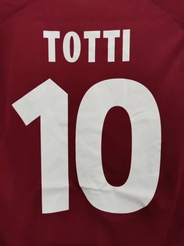 Retro Jersey 2000-2001 As Roma TOTTI 10 Home Soccer Jersey Vintage Football Shirt