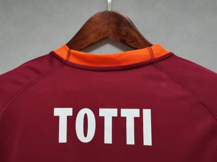 Retro Jersey 2000-2001 As Roma TOTTI 10 Home Soccer Jersey Vintage Football Shirt
