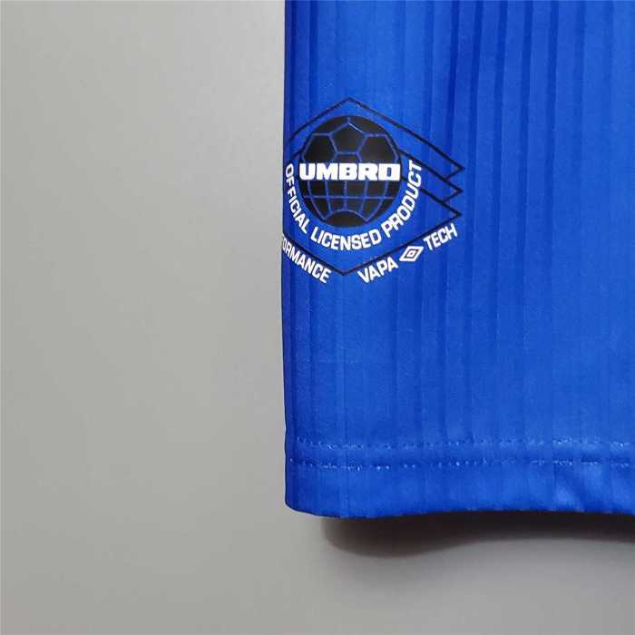 Retro Jersey 1996-1998 Manchester United SOLSKJAER 20 Third Away Blue Soccer Jersey Man Utd Vintage Football Shirt