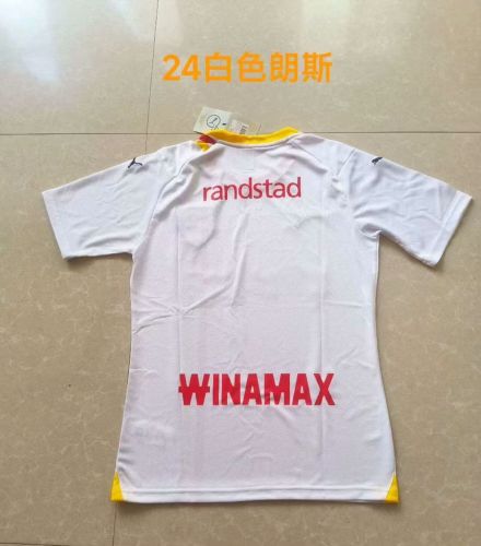 Maillot Lens Fan Version 2023-2024 RC Lens Third Away White Soccer Jersey