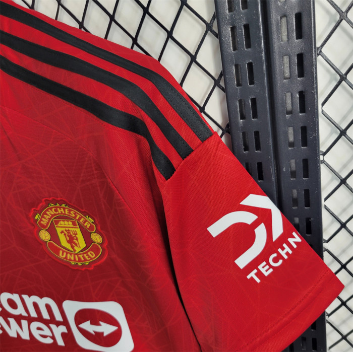 Fans Version 2023-2024 Manchester United Home Soccer Jersey Man U Football Shirt