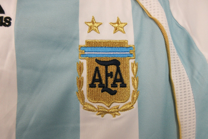 Retro Jersey Argentina 2006 Home Soccer Jersey Vintage Football Shirt