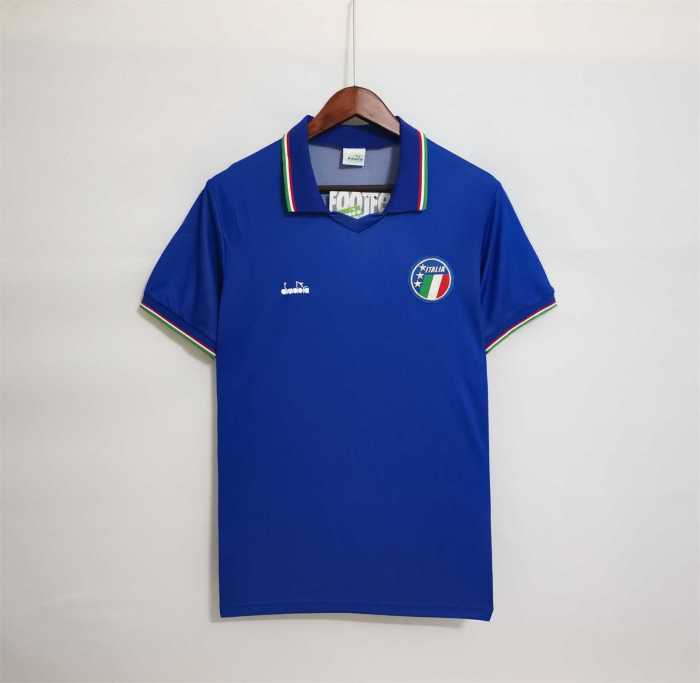 Retro Jersey 1990 Italy MALDINI 7 Home Vintage Soccer Jersey