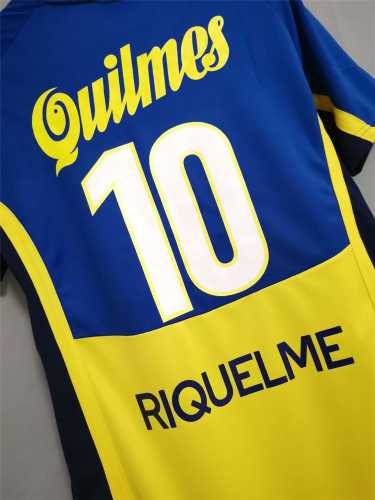 Retro Jersey 2001 Boca Juniors RIQUELME 10 Home Soccer Jersey Vintage Football Shirt