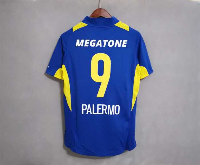 Retro Jersey 2005 Boca Juniors 9 PALERMO Home Soccer Jersey Vintage Football Shirt