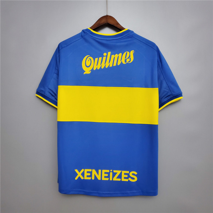 Retro Jersey 1999-2000 Boca Juniors Home Blue Soccer Jersey Boca Vintage Football Shirt