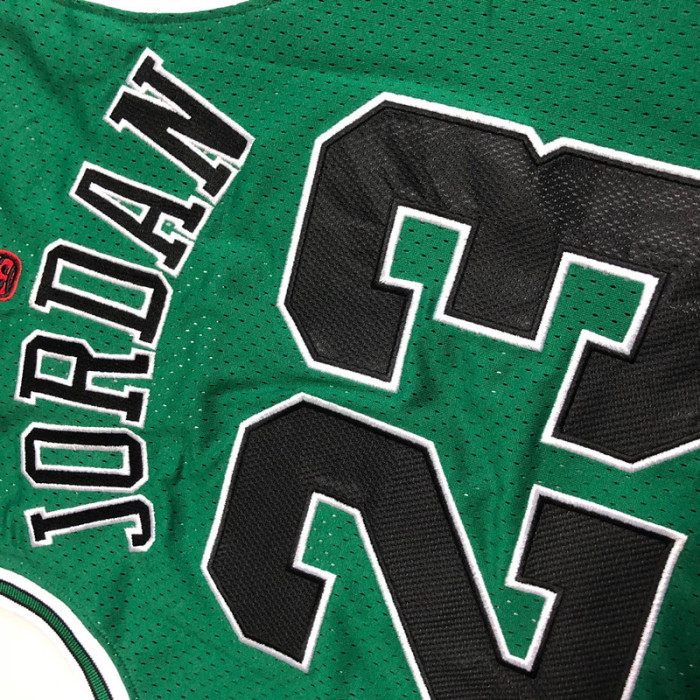 Mitchell&ness 1997-98 Chicago Bulls Green Basketball Shirt 23 JORDAN Classic NBA Jersey