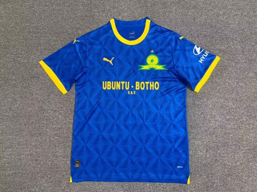 Fans Version 2023-2024 Mamelodi Sundowns Away Blue Soccer Jersey