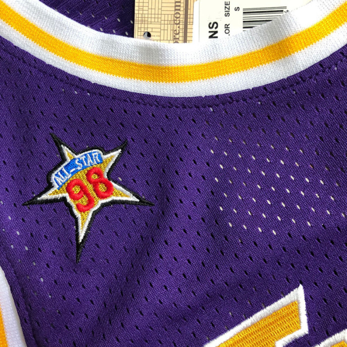 Mitchell&ness FEBRUARY 8.1998 KOBE BRYANT Los Angeles Lakers Basketball Shirt Classic NBA Jersey