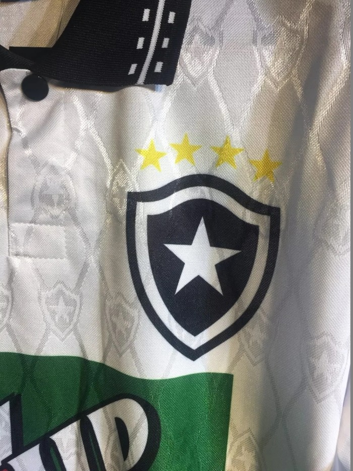 Retro Jersey 1995 Botafogo Away White Soccer Jersey Vintage Football Shirt
