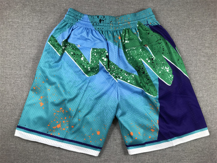 with Pocket Charlotte Hornets NBA Shorts Swingman Basketball League Shorts