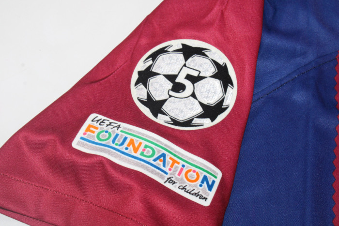 with UCL Patch Barcelona Camisetas de Futbol Fans Version 2023-2024 Barcelona Home Soccer Jersey