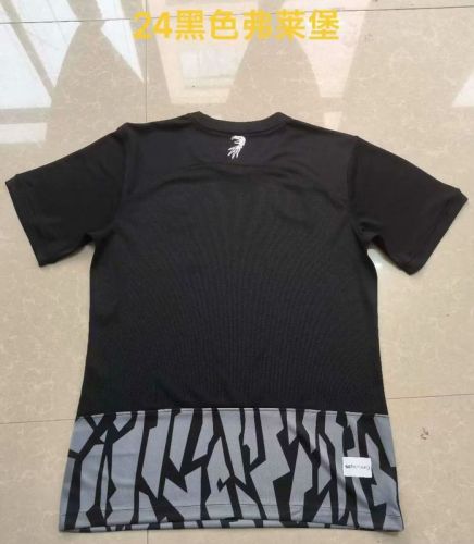 Fan Version 2023-2024 Freiburger FC Away Black Soccer Jersey Football Shirt