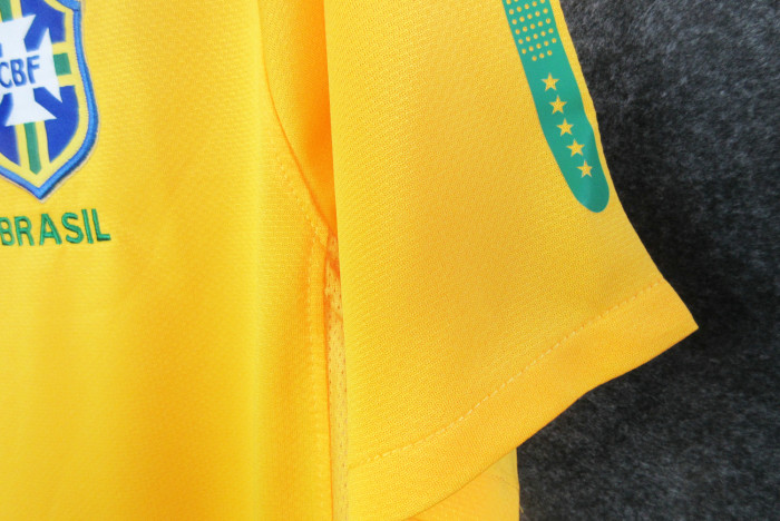 Retro Jersey 2010 Brazil Home Soccer Jersey Vintage Brasil Camisetas de Futbol