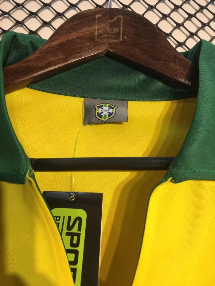 Retro Jersey 1962 Brazil Home Soccer Jersey Vintage Brasil Camisetas de Futbol