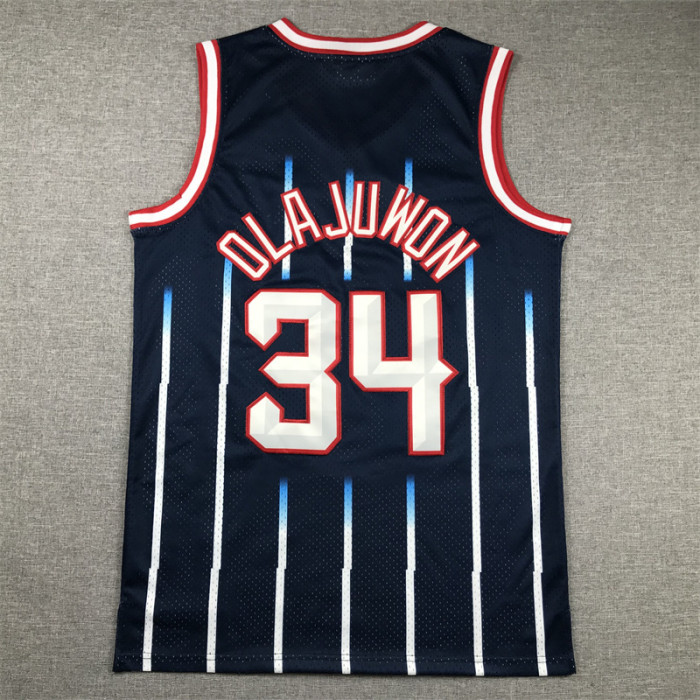 Mitchell&ness 1996-97 Houston Rockets OLAJUWON 34 Basketball Shirt Classic NBA Jersey