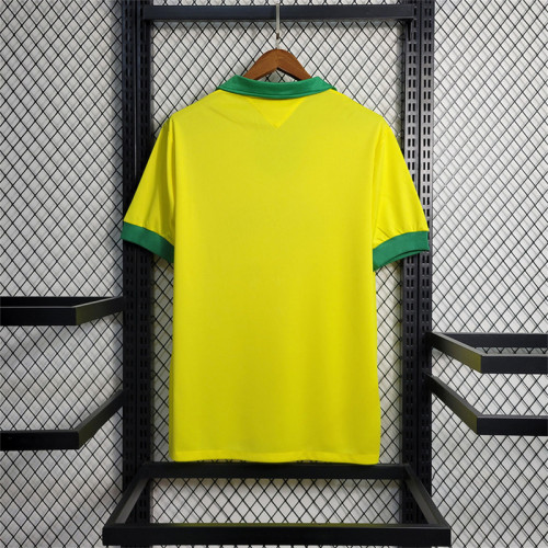 with Sponor Logo Retro Jersey 1958 Brazil Home Soccer Jersey Vintage Brasil Camisetas de Futbol