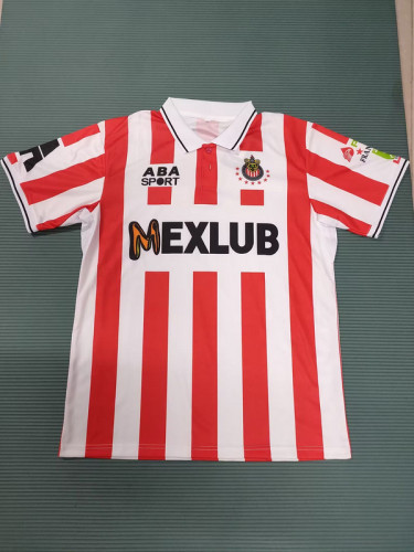 Retro Camisetas de Futbol 1994-1995 Chivas Home Vintage Soccer Jersey Football Shirt