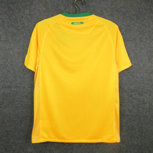 Retro Jersey 2010 Brazil Home Soccer Jersey Vintage Brasil Camisetas de Futbol