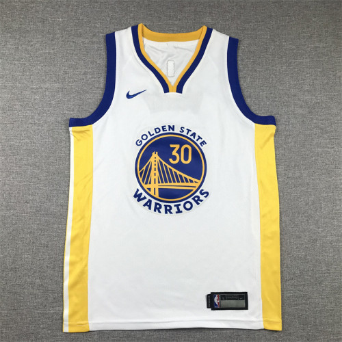 Youth Golden State Warriors 30 CURRY NBA Jersey White Kids Basketball Shirt
