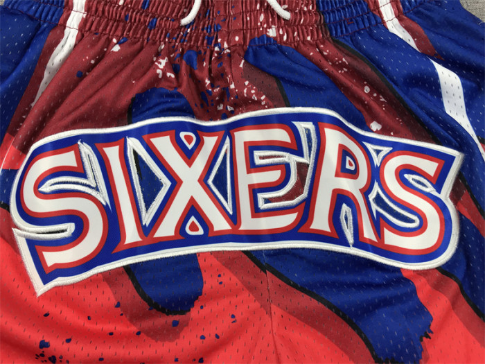 with Pocket Philadelphia 76ers NBA Shorts Red Swingman Basketball League Shorts